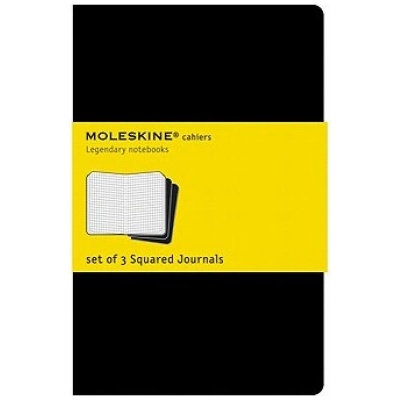 Moleskine Moleskine Squared Cahier - Black Cover (3 Set) | Moleskine