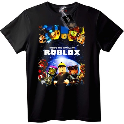 NOONEBRAND Тениска Roblox Свят - 7XL, Black
