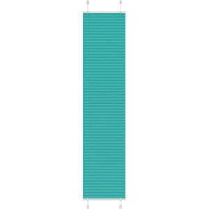 vidaXL Плисирана щора, петролно зелена, 50x200 см, ширина на плата 49, 4 см, полиестер (4015405)