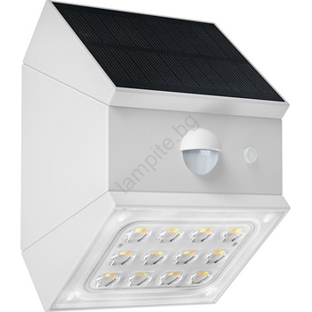 V-TAC LED соларен стенен осветител със сензор LED/2, 5W/3, 7V IP65 1200 mAh бял (VT2298)