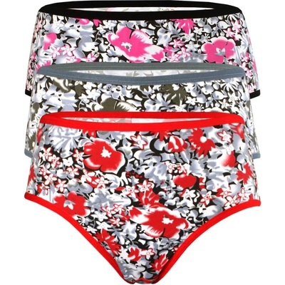 C&R Rylie Bamboo vyššie nohavičky s potlačou 3 ks viacfarebná