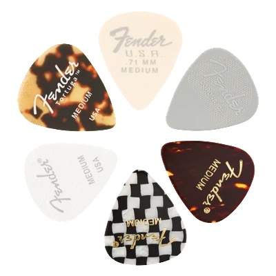 Fender 351 Shape, Material Medley, Medium, 6 p