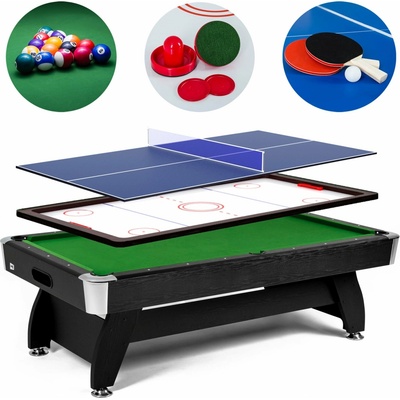 Vip Extra 8 FT černo/zelený s nástavcem ping-pong/hokej