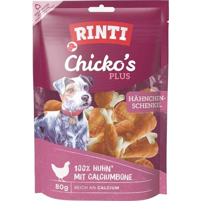 RINTI Extra Chicko Plus kuřecí stehna s vápníkem 80 g