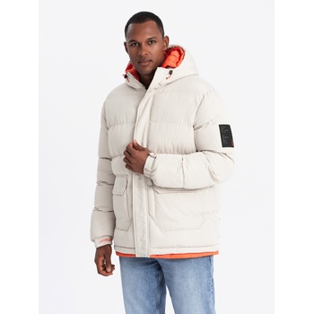 Ombre Clothing Мъжко спортно топло яке с двойна качулка Ombre Clothing Ombre Clothing | Byal | МЪЖЕ | S