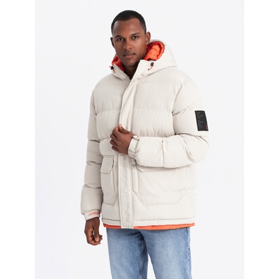 Ombre Clothing Мъжко спортно топло яке с двойна качулка Ombre Clothing Ombre Clothing | Byal | МЪЖЕ | S