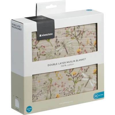 KikkaBoo Двупластово одеяло от муселин KikkaBoo - Secret Garden, 100 х 100 cm (31103010106)