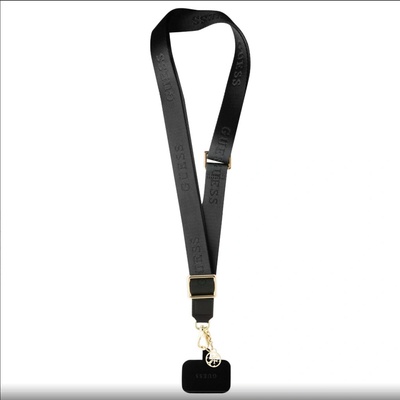 Guess Crossbody Popruh Nylon 4G Charm čierne
