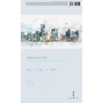 Скицник Watercolor Pad А4, 190 g, 24 листа (33742-А)