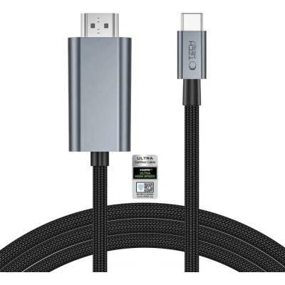 TECH-PROTECT ULTRABOOST USB-C na HDMI 2.1 8K 60HZ 200CM železně šedý 5906302323920