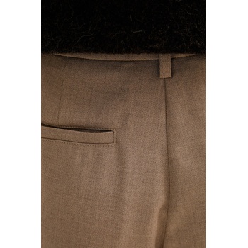 Sessun Панталон Sessun в бежово с широка каройка, с висока талия 25107000 (25107000)