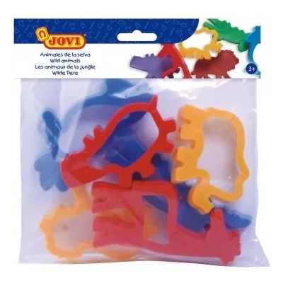 JOVI - Комплект формички за пластилин - Диви животни - 6 броя (J7/J)