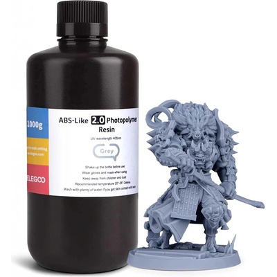 Elegoo ABS-like Resin V2.0 Šedá 1kg – Zboží Živě