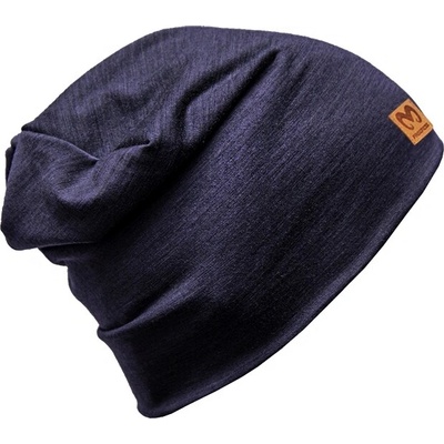 Progress Merino FREEbeanie tmavo modrá hnedá