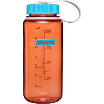 Nalgene Wide-Mouth Sustain Flame w/Blue Atoll oranžová 500 ml