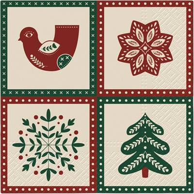 PAW Obrúsky TaT 33x33cm Christmas Folk