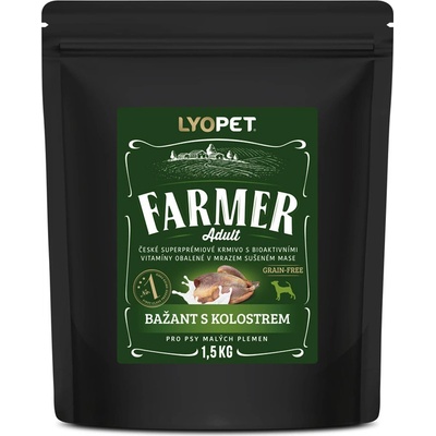 Lyopet Farmer Adult MINI Bažant s kolostrem 1,5 kg