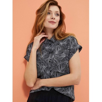 Moodo Блуза с накъсани ръкави Moodo Moodo | Cheren | ЖЕНИ | XS