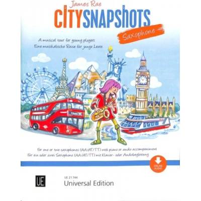 City Snapshots Hudobná cesta pre mladých pre saxofónistov a klavír