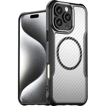 HQWear Кейс Leading Series, с MagSafe за iPhone 16 Pro, черен (Leading series MagSafe Iphone 16 Pro black)