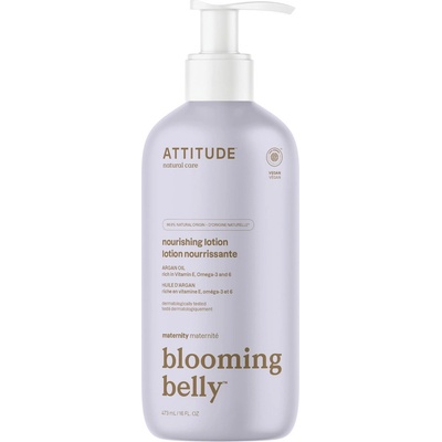 Attitude Blooming Belly přírodní vyživující tělové mléko nejen pro těhotné s arganem 473 ml