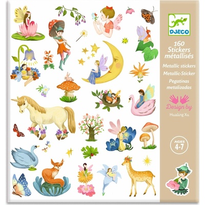 Djeco samolepky fantazie 160 ks
