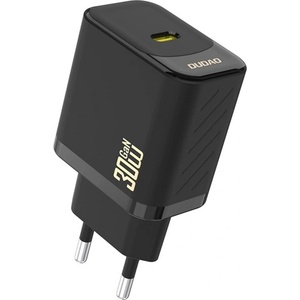 Dudao A27P мрежово зарядно устройство с Type-C конектор, 30 W, PD бързо зареждане, ЧЕРНО GP-190565 (GP-190565)