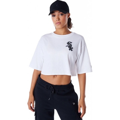New Era MLB LE CROP TEE CHICAGO WHITE SOX W 60492084 bílé
