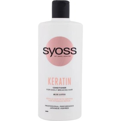 Syoss Keratin Conditioner 440 ml балсам за суха и късаща се коса за жени