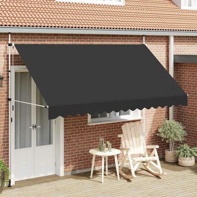 Dekorhome ručne zaťahovací markíza 350 cm krémová