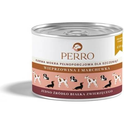 Paka Zwierzaka Perro Junior Pork with carrot Mono pro psy 410 g