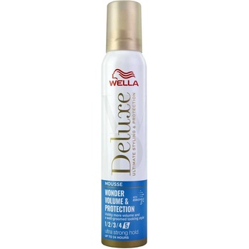 Wella Deluxe Wonder Volume & Protection Ultra Strong Hold Mousse 200 ml