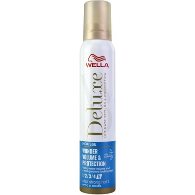 Wella Deluxe Wonder Volume & Protection Ultra Strong Hold Mousse 200 ml