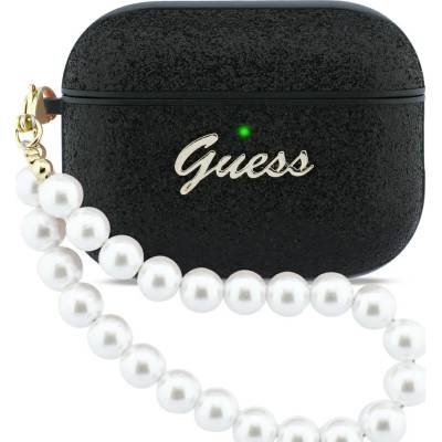 Guess Glitter Pearl Strap кейс за AirPods Pro 3 черен (GUAP3GLGPSK)