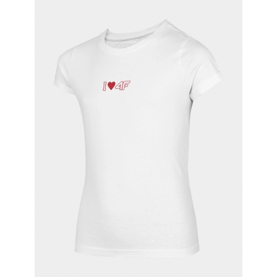4F t shirt HJZ22 JTSD005 bílá