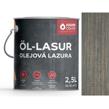 Hahn Color Olejová lazura 2,5 l Grafitově šedá