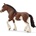 Schleich Фигурка Schleich Farm World Horses - Клайдсдейлска кобила със сплетена грива (13809)