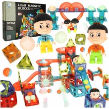 KIK KX5144_1 Magnetická kuličková dráha svítící 202 ks