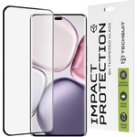 Techsuit Протектор за Honor Magic7 Lite / X9c - 111D Full Cover / Full Glue Glass / 3D Curved Screen - Черен