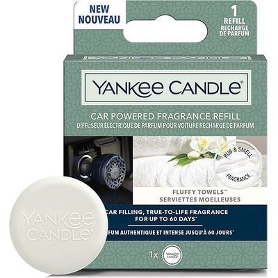 Yankee Candle Fluffy Towels vonný difuzér do zapalovače auta - náhradní náplň