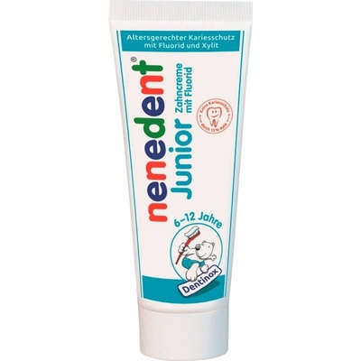 Nenedent Детска паста за зъби с флуорид Junior, 6-12 години, 75 ml