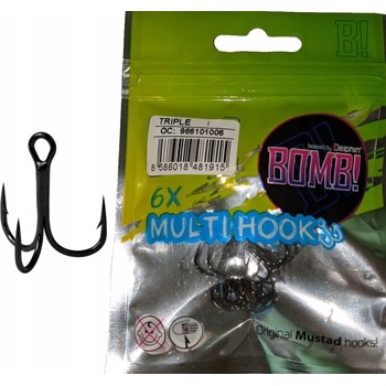 Delphin Trojháčik Bomb MultiHook Triple veľ.1 6 ks