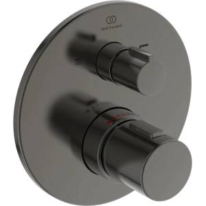 Ideal Standard Вграден смесител за вана и душ Ideal Standard Ceratherm T100, Magnetic Grey, без тяло за вграждане (A5814A5)
