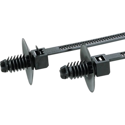 HellermannTyton 150-55610, T18RDP5-PA66-BK, sťahovacie pásky, 2.50 x 110 mm 500 ks