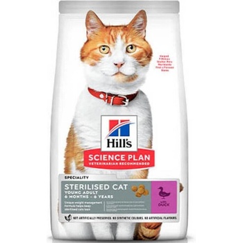 Hill's Hills Science Plan Sterilised Young Adult Duck за кастрирани котки с патешко 1.5kg