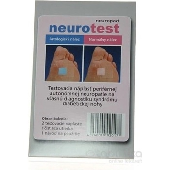Neurotest emp Neuropad test diabetickej polyneuropatie 2 ks