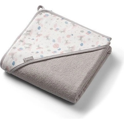 BabyOno Detská osuška froté 100x100 cm Balóny sivá