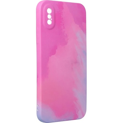 Forcell Силиконов Калъф за iPhone XS/X, Printing Pop Case, Розов (5903396111785)