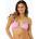 Rip Curl Горнище от бански костюм Rip Curl Surf Puff Sliding Tri light pink