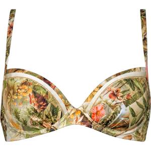 Watercult Дамско бикини горнище Watercult Women's Lush Utopia Bikini Top 7347 Bikini top - Botanical Camo - размер 36 (150-4207-0111)